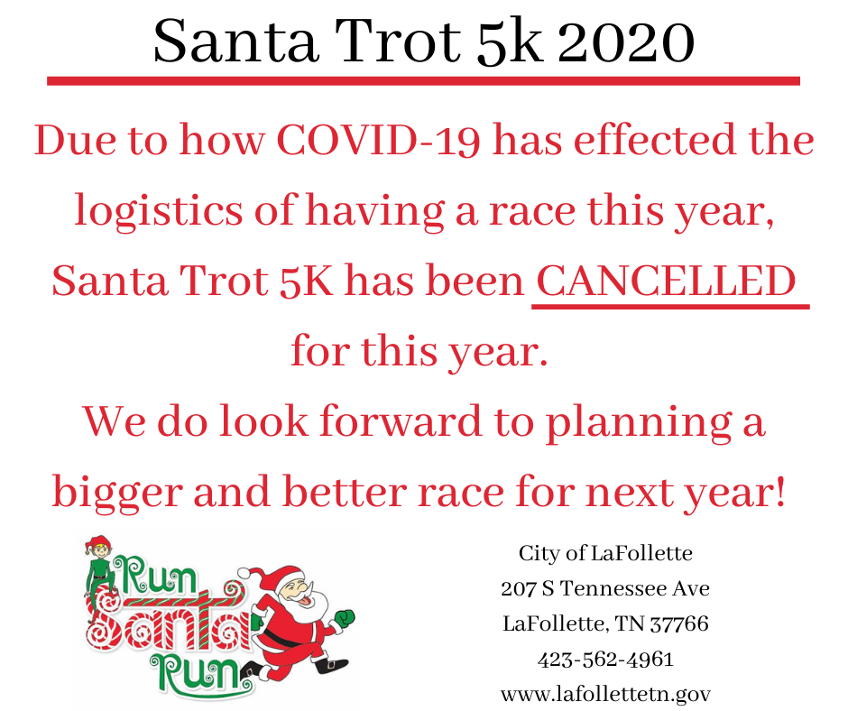 Santa Trot 5K 2020 Cancelled